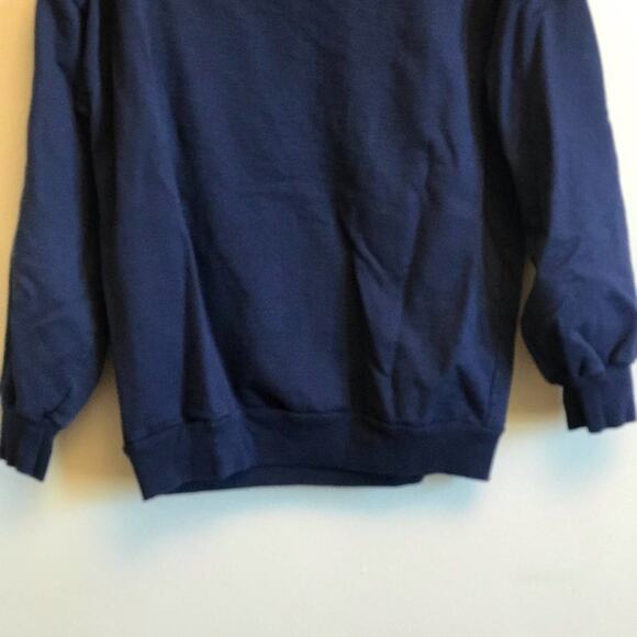 Basic Editions M sweater navy blue Christmas teddy bear Vintage 90s - Picture 7 of 7